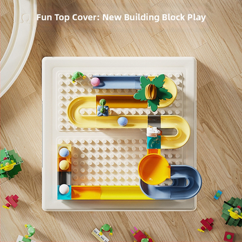 Cutie pliabilă de depozitare pentru jucării și cuburi LEGO, plastic PP, multifuncțională și antipraf, capacitate 30–40 L