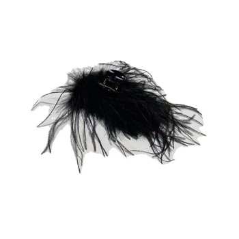 Clamă de păr cu pene, stil feather, fashion OL, prindere Grip