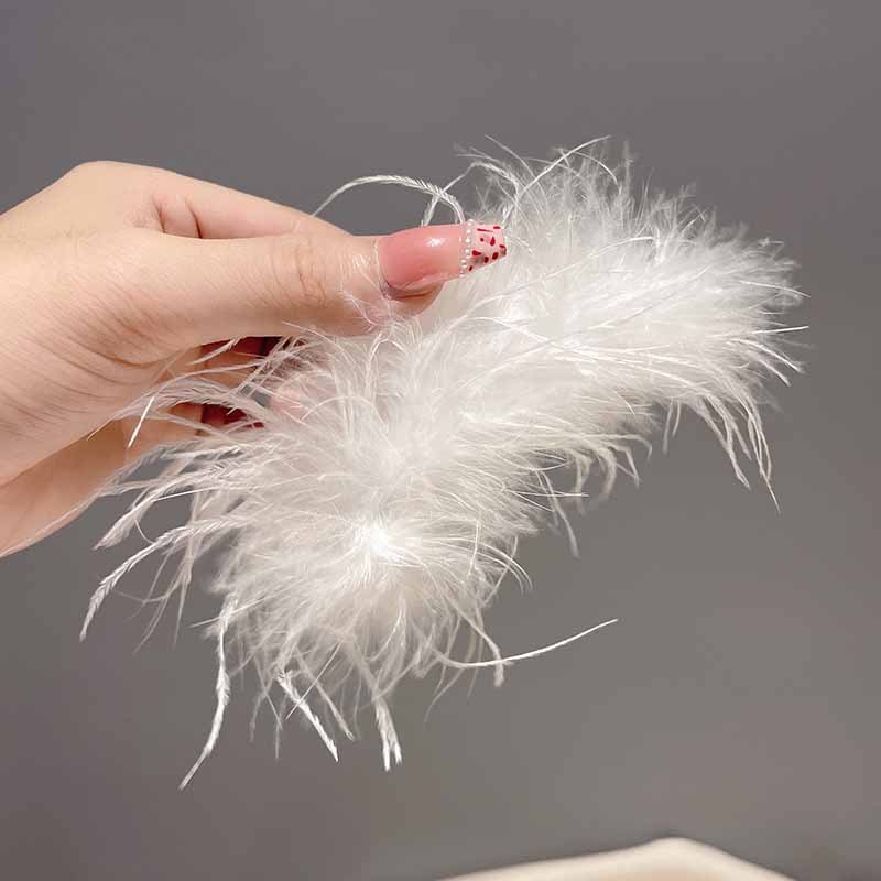 Clamă de păr cu pene, stil feather, fashion OL, prindere Grip