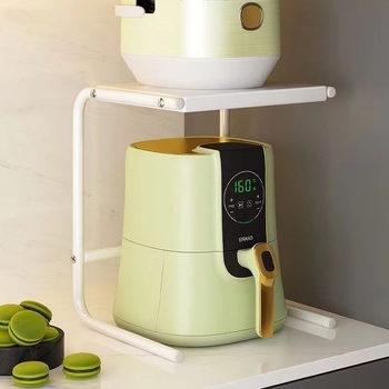 Raft de bucătărie montat pe perete, cu mai multe niveluri, din plastic, fără montaj