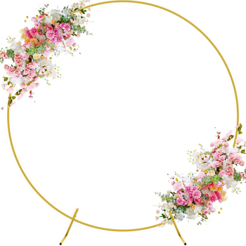 Kružni kovni svatbeni luk za pozadinu, prilagodljiv metalni okvir za svadbenu dekoraciju