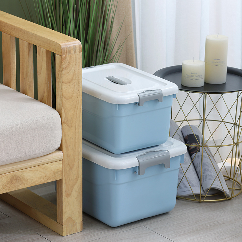 Cutie de depozitare din plastic cu capac, PP, 10–20 L, model 8807-8810, portabilă, pentru pantofi, lenjerie, șosete