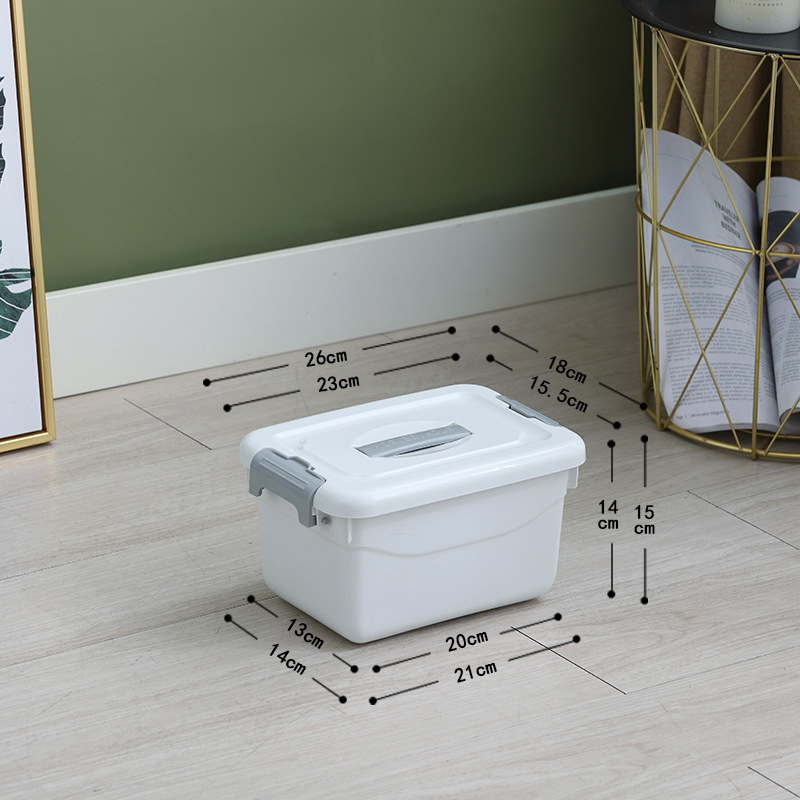 Cutie de depozitare din plastic cu capac, PP, 10–20 L, model 8807-8810, portabilă, pentru pantofi, lenjerie, șosete