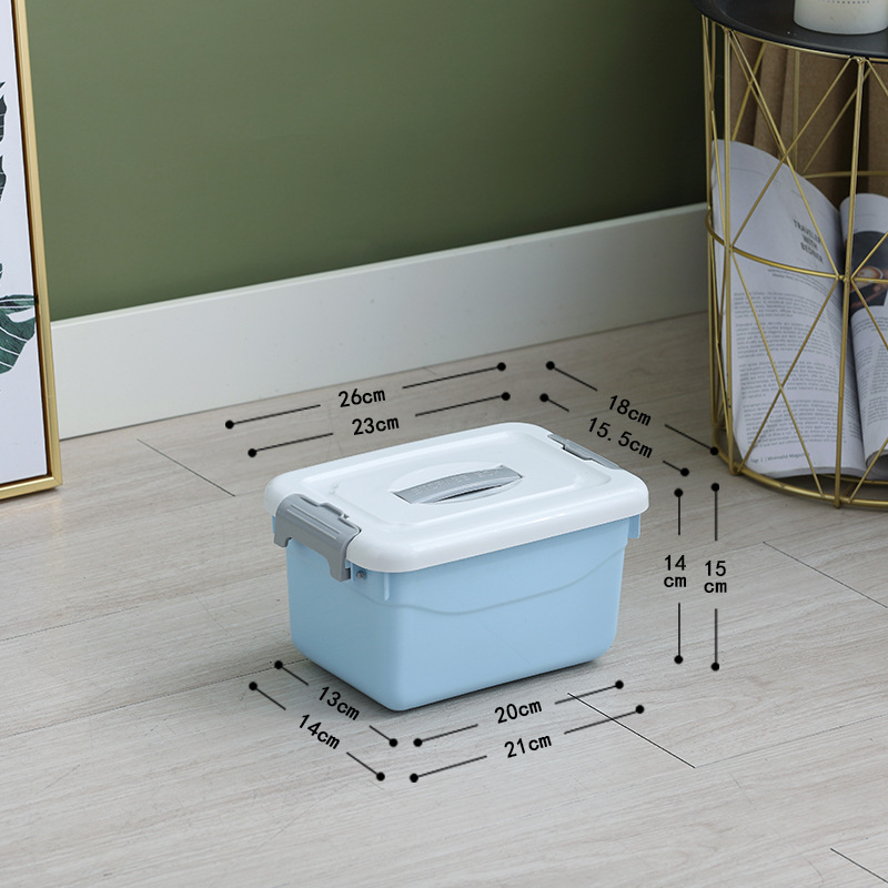 Cutie de depozitare din plastic cu capac, PP, 10–20 L, model 8807-8810, portabilă, pentru pantofi, lenjerie, șosete