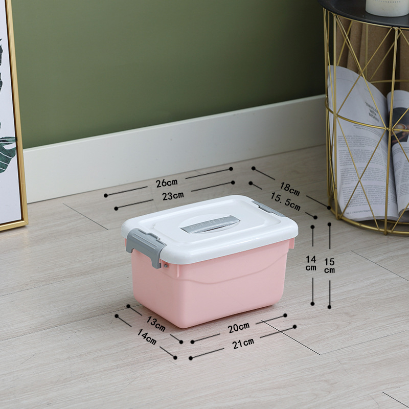 Cutie de depozitare din plastic cu capac, PP, 10–20 L, model 8807-8810, portabilă, pentru pantofi, lenjerie, șosete