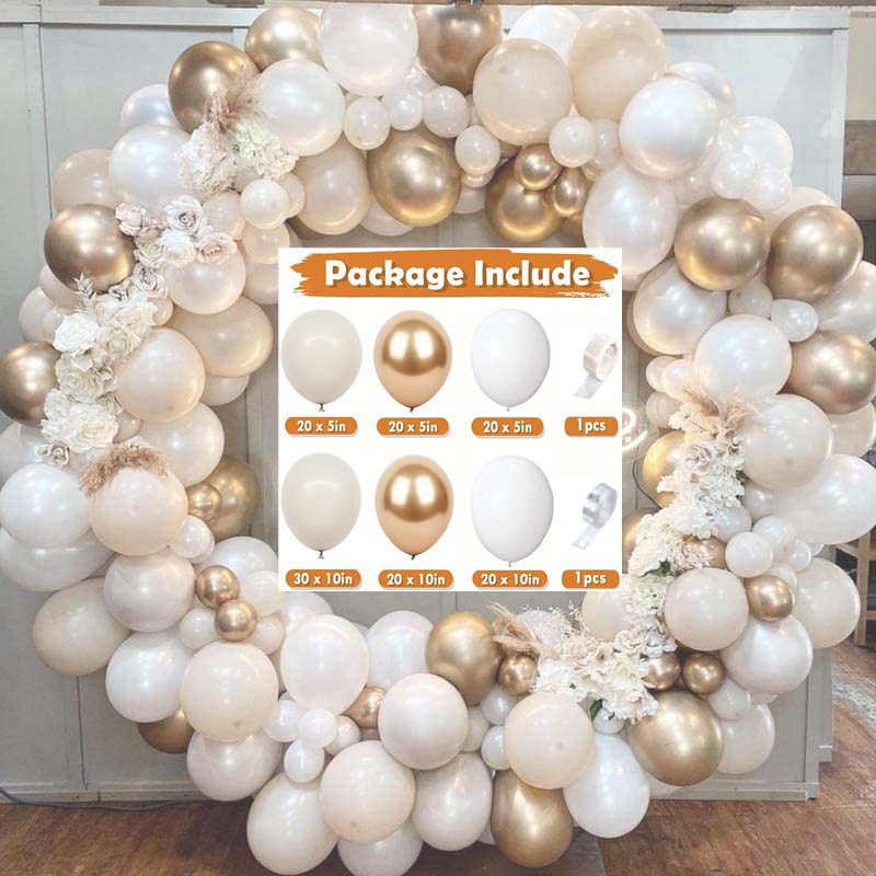 Set de baloane rotunde din latex pentru decor de nuntă și petreceri; potrivit pentru nașteri și alte sărbători