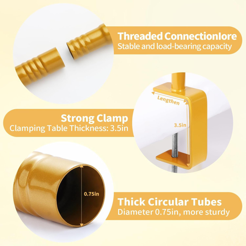 Threaded Style Arc de masă cu suport – Kit balon pentru decor de nuntă, reglabil, din metal