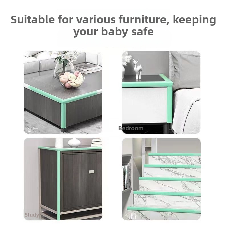 Ochranná lišta proti nárazu rohu detskej stoly, bez lepidla, balenie 90 kusov, značka Other, bežný čiarový kód