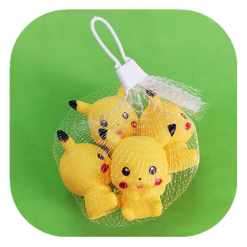 Παιδικά παιχνίδια μπάνιου με ζωάκια — πιεζόμενα και ήχο, κατάλληλα για βρέφη 0-3 ετών; συσκευασία με διχτυωτό σάκο