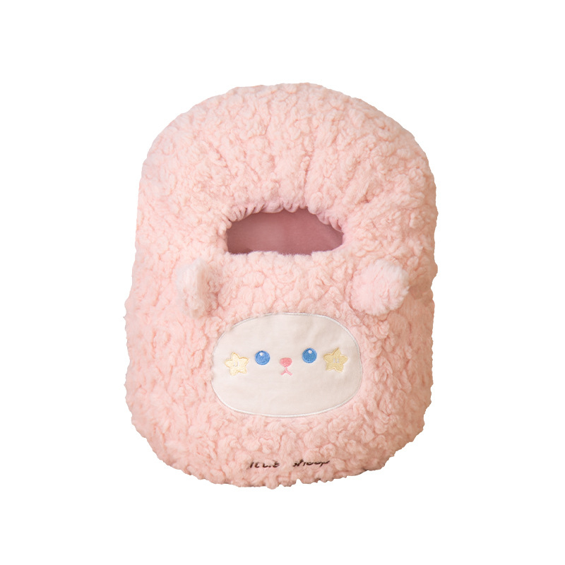 USB napajana vrećica za toplu vodu za zagrijavanje trbuha i stopala, crtani pliš papuče sa silikonskom tabanicom