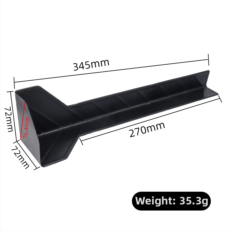 Plastični zaštitnik ugla za kartonsku ambalažu, trokutasti oblik, za prijevoz, autorizirana privatna marka