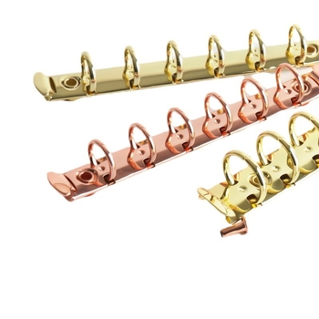 Zhongbi Μεταλλικό κλιπ σημειωματάριου με έξι οπές, για σημειωματάρια και planners