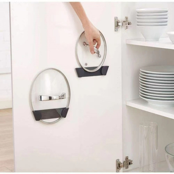 Stalak za poklopce na zid, bez bušenja, plastični materijal, modern minimalistički dizajn – Benyi