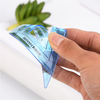 Hongbo 2030 Πλαστικό σετ χάρακων με τρίγωνο χάρακα – κιτ γραφείου μέτρησης