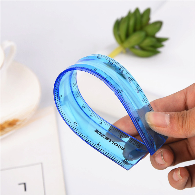 Hongbo 2030 Πλαστικό σετ χάρακων με τρίγωνο χάρακα – κιτ γραφείου μέτρησης