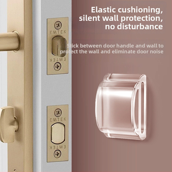 BUFAN Home Silikónová oblúková ochrana pre rukoväť chladničky proti nárazu – buffer na otváranie dvier, model 1139