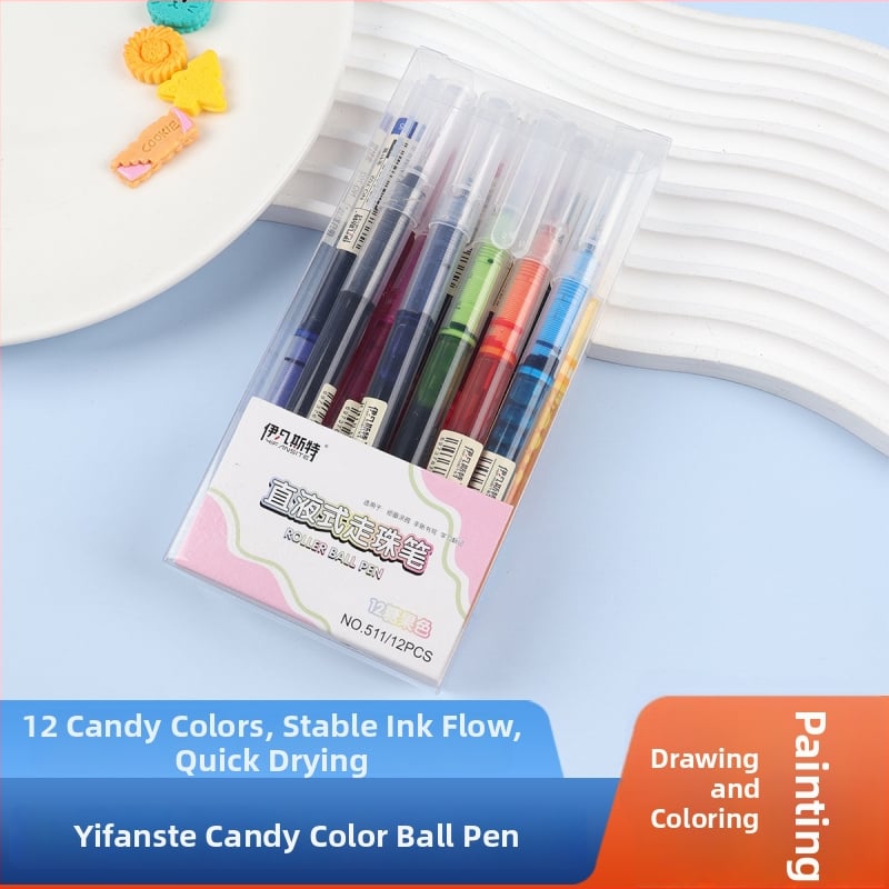 Ivanster 511 Στυλό με Διαλυμένο Μελάνι – Μεγάλη Χωρητικότητα, Ακίδα-Νύχι, Καρβιδικός Κορυφή, Καπάκι