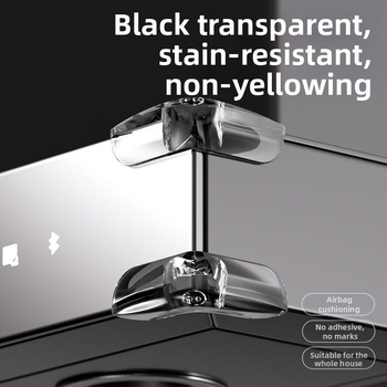 Airbagový roh ochranný kryt, samolepiaci, detská bezpečnosť, Mäkké obloženie, neviditeľný ochranný roh (Značka Shield dad, Tvar: pravý uhol, Pôvod Taizhou, Balenie: 500)