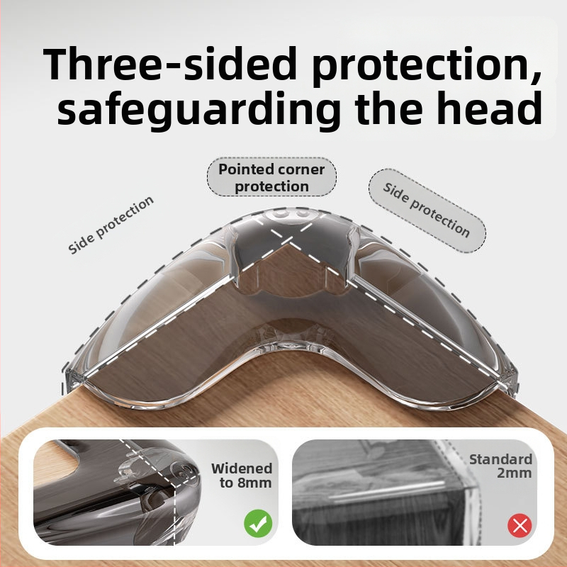 Airbagový roh ochranný kryt, samolepiaci, detská bezpečnosť, Mäkké obloženie, neviditeľný ochranný roh (Značka Shield dad, Tvar: pravý uhol, Pôvod Taizhou, Balenie: 500)