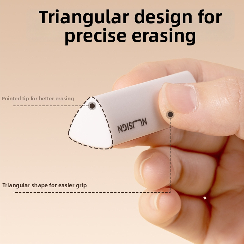 Deli NS151 Radieră triunghiulară pentru desen și ștergerea creionului