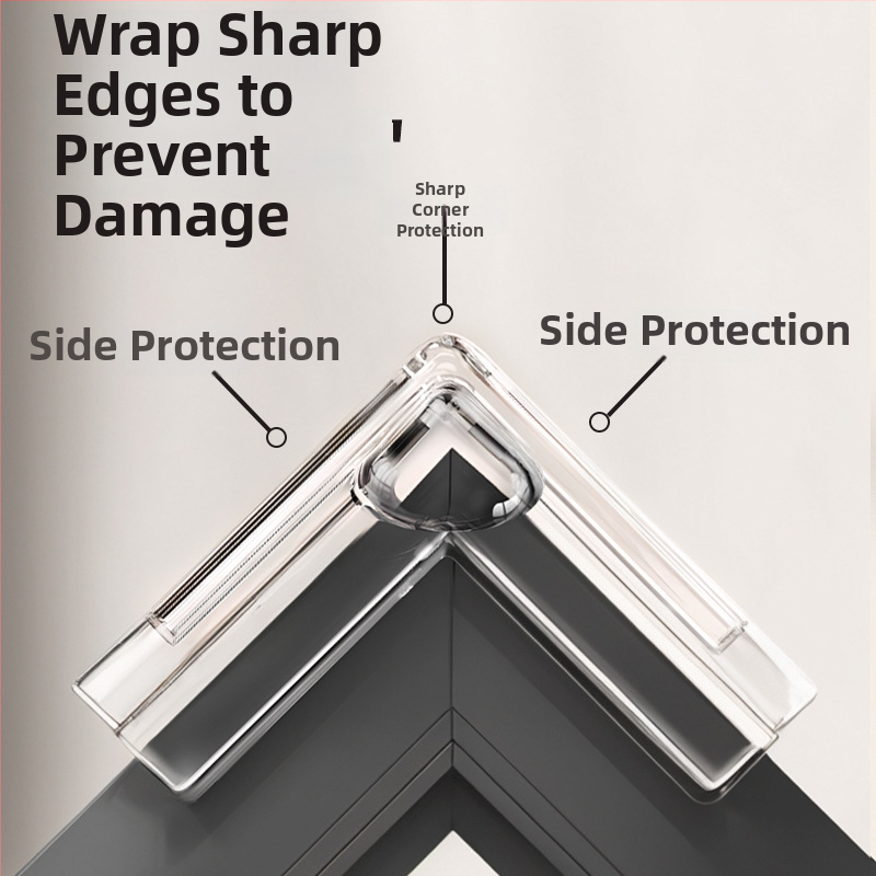 Detská ochrana rohu okna – pravouhlý tvar, proti kolízii s airbagom, priehľadná