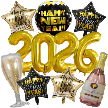 Ampoule set balona od aluminijske folije – balon u obliku boce vina, zvijezda s pet bodova i okrugli baloni