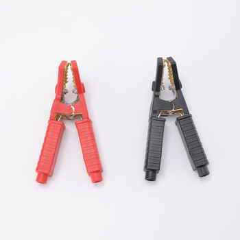 Clema pentru baterie crocodil - alamă, construcție îngroșată, prindere puternică pentru bateria mașinii