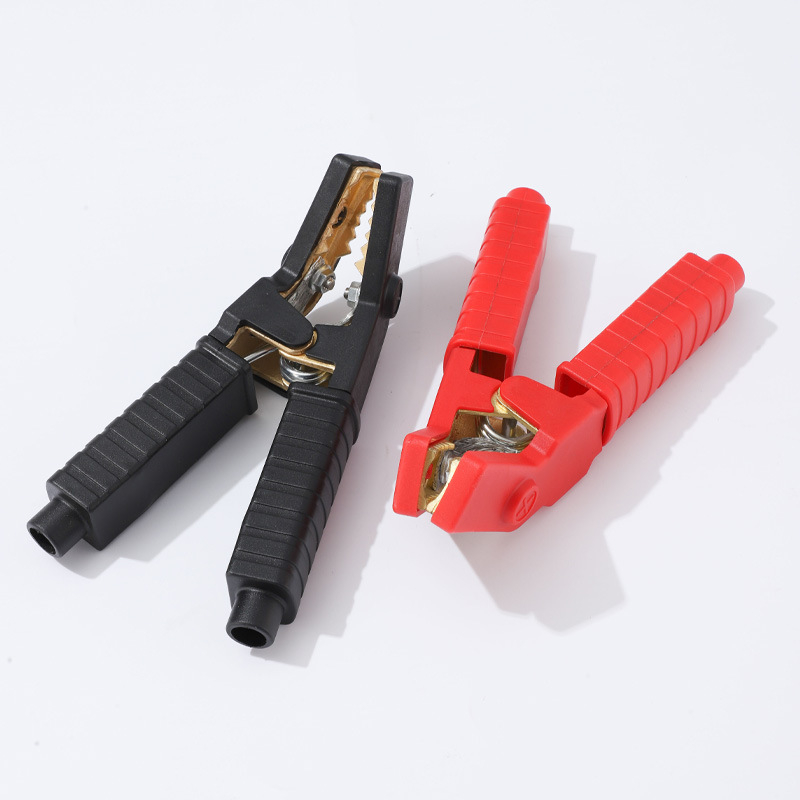 Clema pentru baterie crocodil - alamă, construcție îngroșată, prindere puternică pentru bateria mașinii