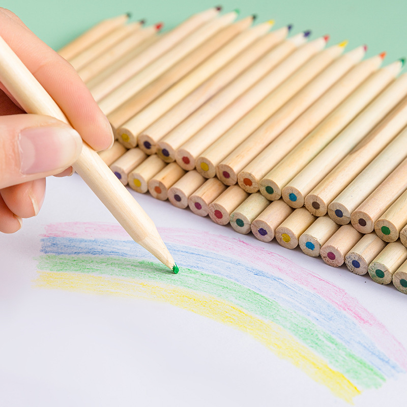 Drveni set za crtanje olovkama za djecu – 6627, kutija za poklon, čvrst kućište, HB vrh