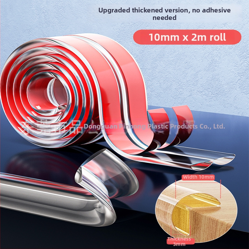 Asztal élvédő szalag, láthatatlan, öntapadós, átlátszó gyermekbiztonsági ütésvédő (Márka phgl; Csomagolás: 50 db; Licencelt magáncímke: Igen; Standard: Q/PHSJ 001-2021)