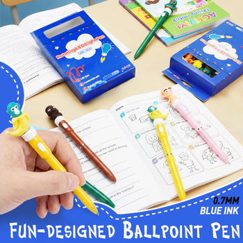 ArtWalker AW-1424 Σειρά Κάρτουν Διαγραψιμό Σετ Στυλό, Σφαιρική Άκρη, Μεταλλικός Νιβ, Κλείσιμο Με Κλικ, Δώρο σε Συσκευασία, Για Σχέδιο, Γράφή, Καλλιγραφία, Ημερολόγιο