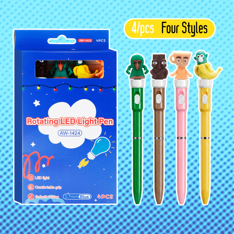 ArtWalker AW-1424 Σειρά Κάρτουν Διαγραψιμό Σετ Στυλό, Σφαιρική Άκρη, Μεταλλικός Νιβ, Κλείσιμο Με Κλικ, Δώρο σε Συσκευασία, Για Σχέδιο, Γράφή, Καλλιγραφία, Ημερολόγιο