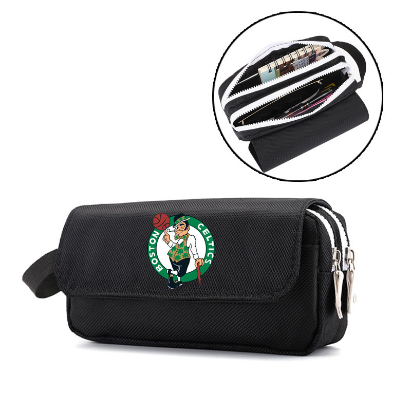 Пенал за моливи с баскетболни звезди Коби, Къри и Джеймс – Oxford платно; Персонализация; Печатано лого; За баскетбол