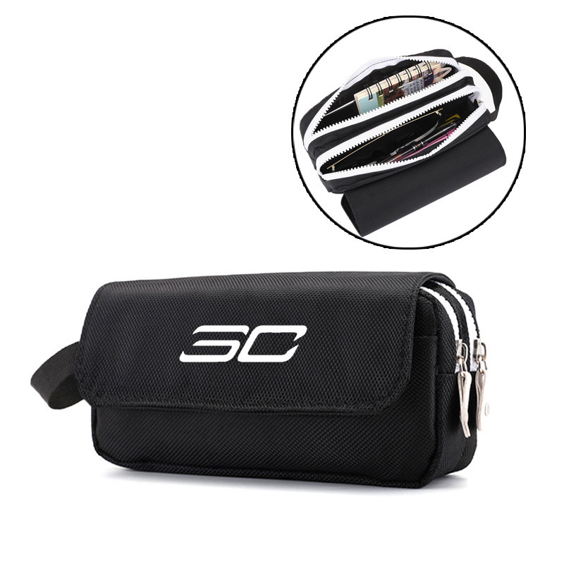 Пенал за моливи с баскетболни звезди Коби, Къри и Джеймс – Oxford платно; Персонализация; Печатано лого; За баскетбол