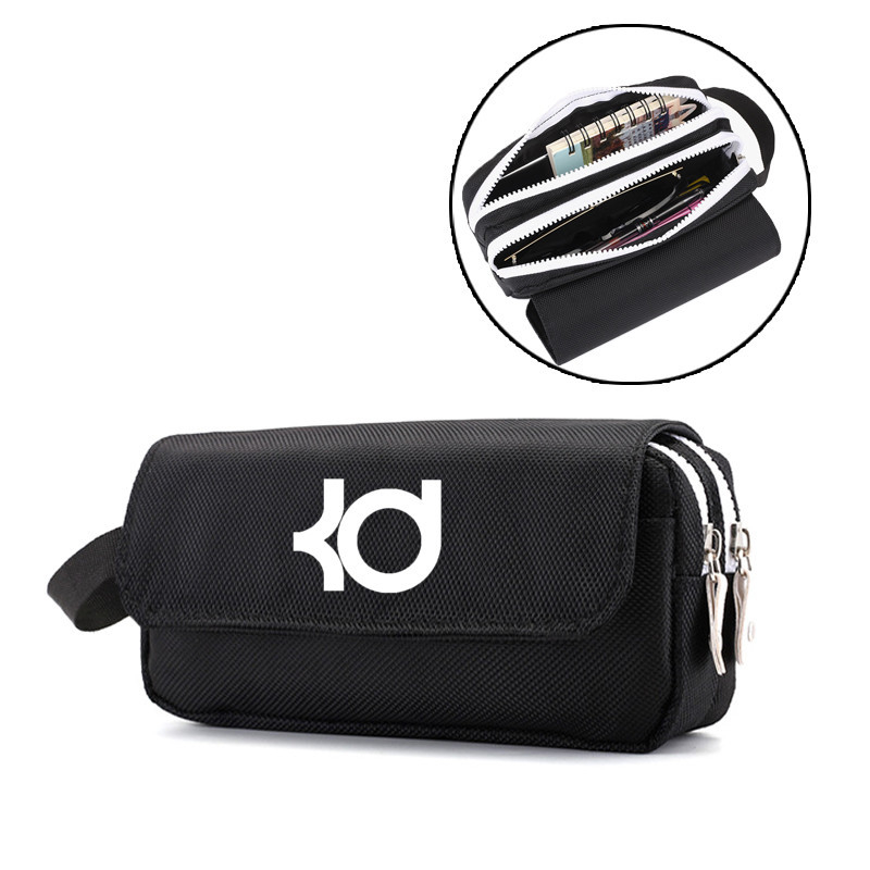 Пенал за моливи с баскетболни звезди Коби, Къри и Джеймс – Oxford платно; Персонализация; Печатано лого; За баскетбол