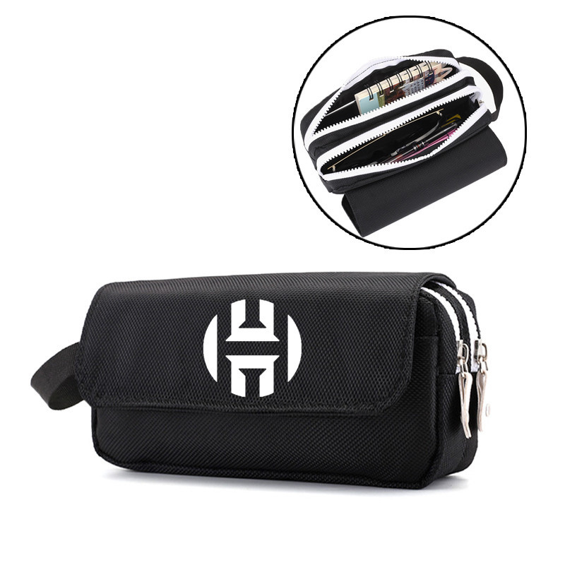 Пенал за моливи с баскетболни звезди Коби, Къри и Джеймс – Oxford платно; Персонализация; Печатано лого; За баскетбол