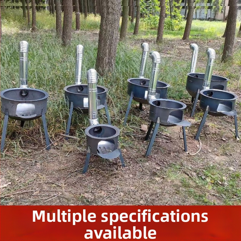 Mini pec na drevo s hrubými stenami, prenášateľná, nový model od Powerful Factory