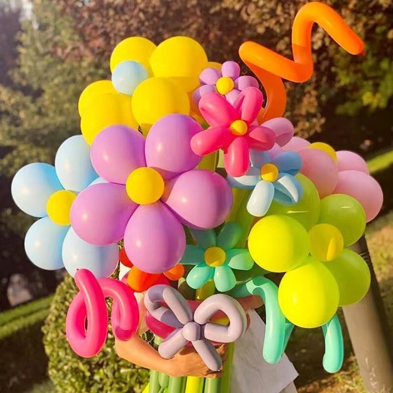 FiG latex magični balon - oblik magične trake, ručno pleteni buket cvijeća, za Dan djece