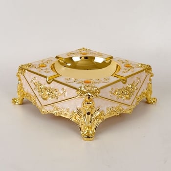 Cenușar din aliaj, în stil european, cu breloc, de unică folosință, imprimare logo disponibilă