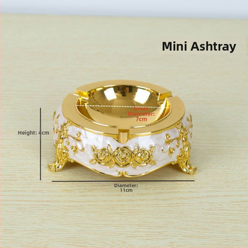 Cenușar din aliaj, în stil european, cu breloc, de unică folosință, imprimare logo disponibilă