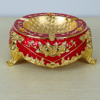 Cenușar din aliaj, în stil european, cu breloc, de unică folosință, imprimare logo disponibilă