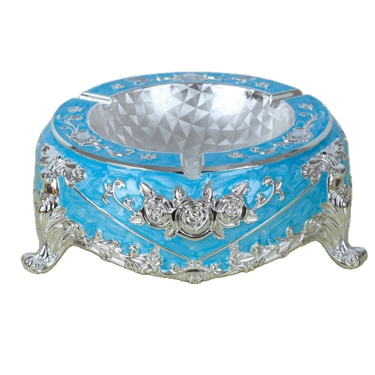 Cenușar din aliaj, în stil european, cu breloc, de unică folosință, imprimare logo disponibilă