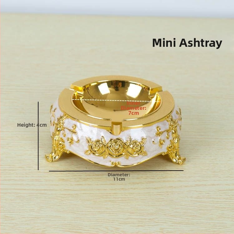 Cenușar din aliaj, în stil european, cu breloc, de unică folosință, imprimare logo disponibilă