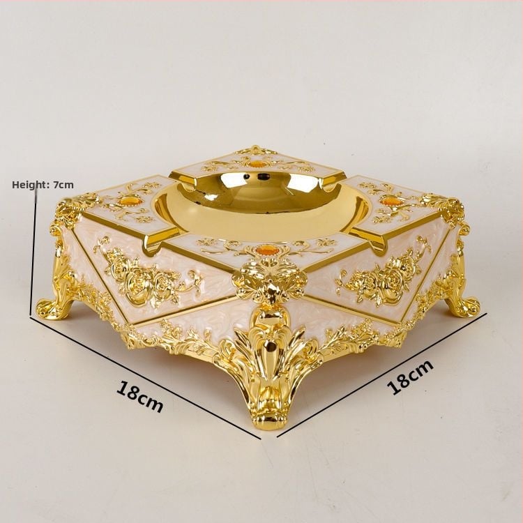 Cenușar din aliaj, în stil european, cu breloc, de unică folosință, imprimare logo disponibilă