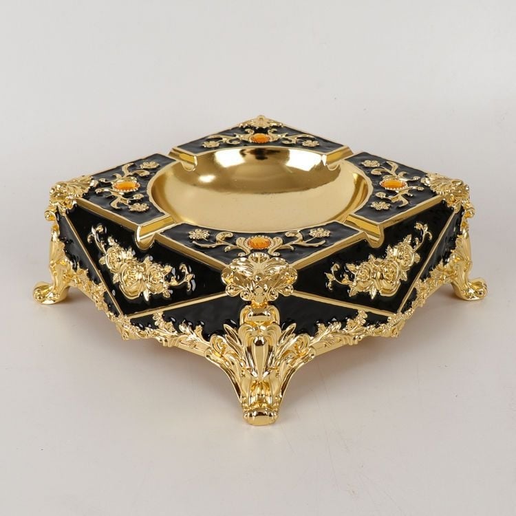 Cenușar din aliaj, în stil european, cu breloc, de unică folosință, imprimare logo disponibilă