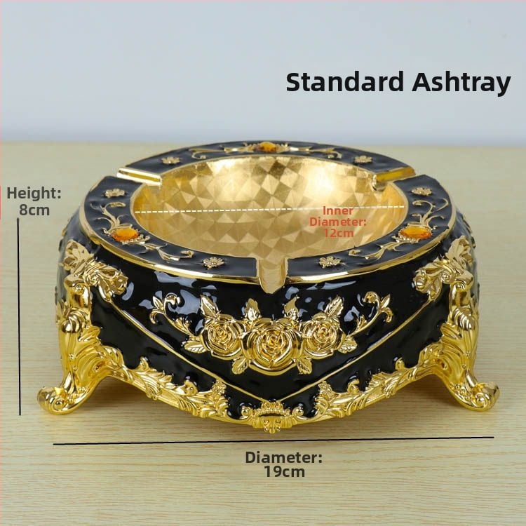 Cenușar din aliaj, în stil european, cu breloc, de unică folosință, imprimare logo disponibilă