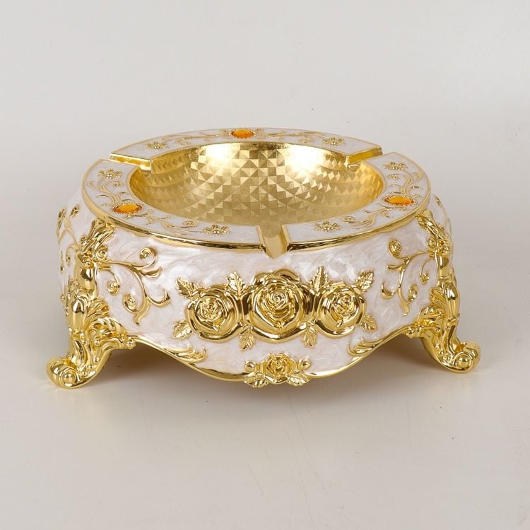 Cenușar din aliaj, în stil european, cu breloc, de unică folosință, imprimare logo disponibilă