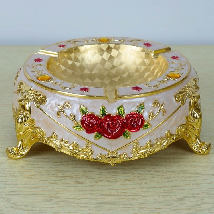 Cenușar din aliaj, în stil european, cu breloc, de unică folosință, imprimare logo disponibilă