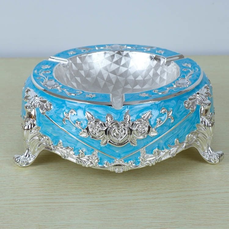 Cenușar din aliaj, în stil european, cu breloc, de unică folosință, imprimare logo disponibilă