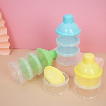 Τριών επιπέδων κουτί για βρεφικό γάλα σε σκόνη, ανθεκτικό στην υγρασία, φορητό και διαφανές; Μάρκα Hip Castle; Barcode 6970597171985; Υλικό: Δείτε περιγραφή